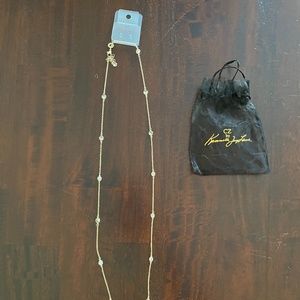 CZ Kenneth Lane Station Necklace